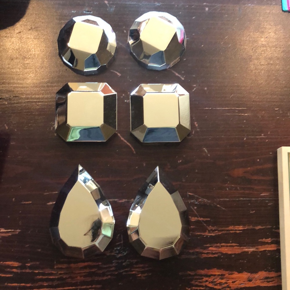 Mirrored Diamond Wall Art